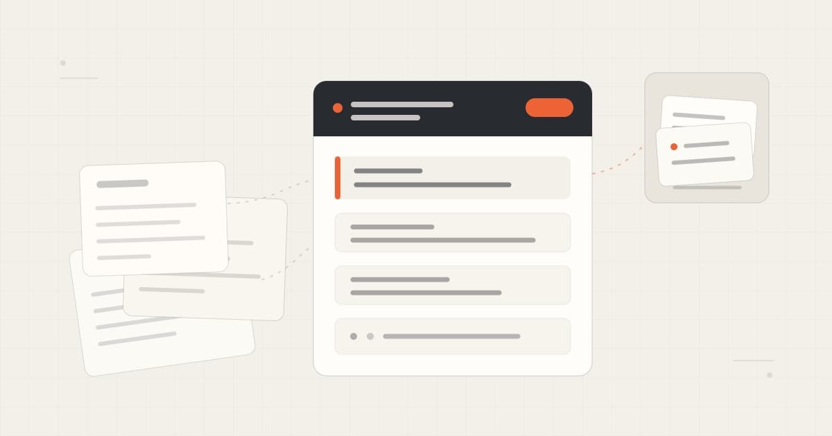 Loose notes become one project home with current state, decisions, open questions, and sources before a small bundle is selected for AI use.